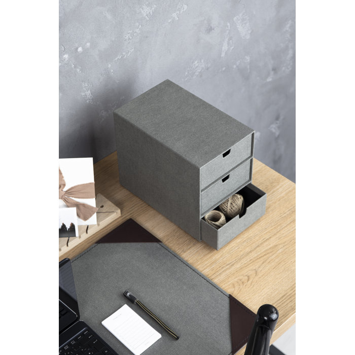 Bigso Ingrid Cardboard Stackable Desk Organizer with Drawers & Reviews